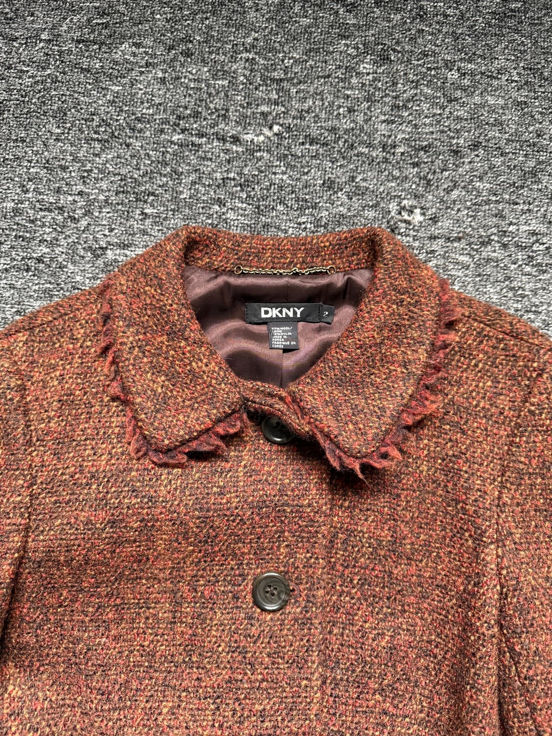 DKNY 프린지 트위드 코트 상품이미지8