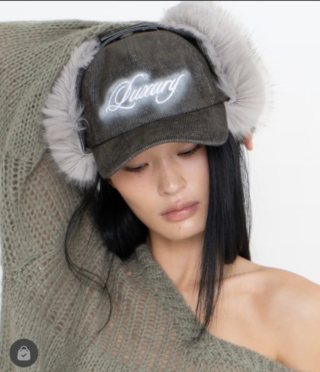 (유일매물)LUXURY FAUX FUR EARFLAP CAP(KHAKI) 상품이미지1