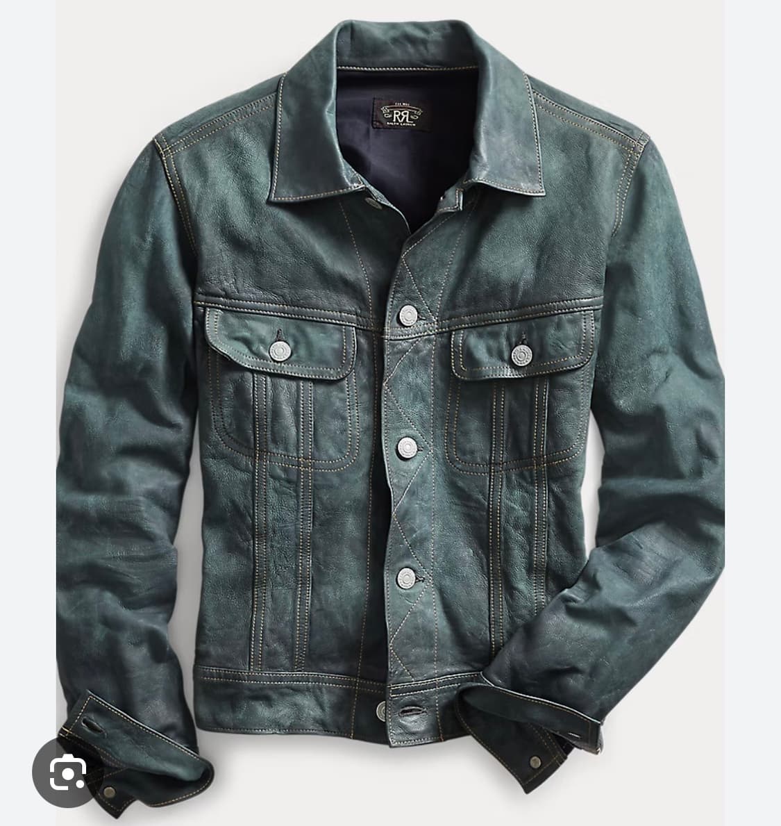 RRL Lot 271 인디고 다잉 레더자켓 상품이미지1