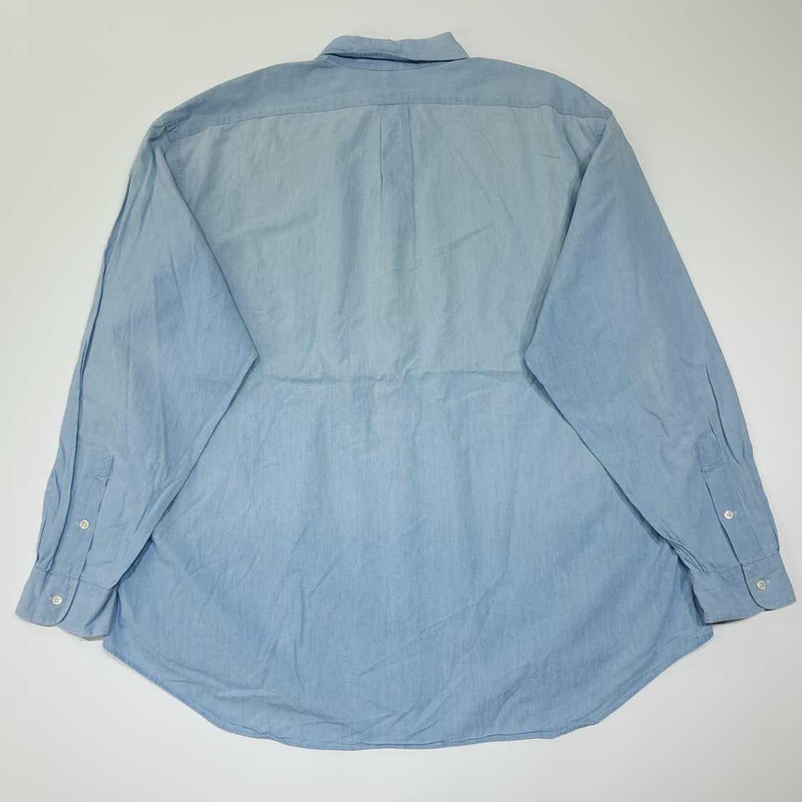 CL537 XL 폴로 90s 코튼 멀티포니 빅셔츠 샴브레이 셔츠 남방 상품이미지6