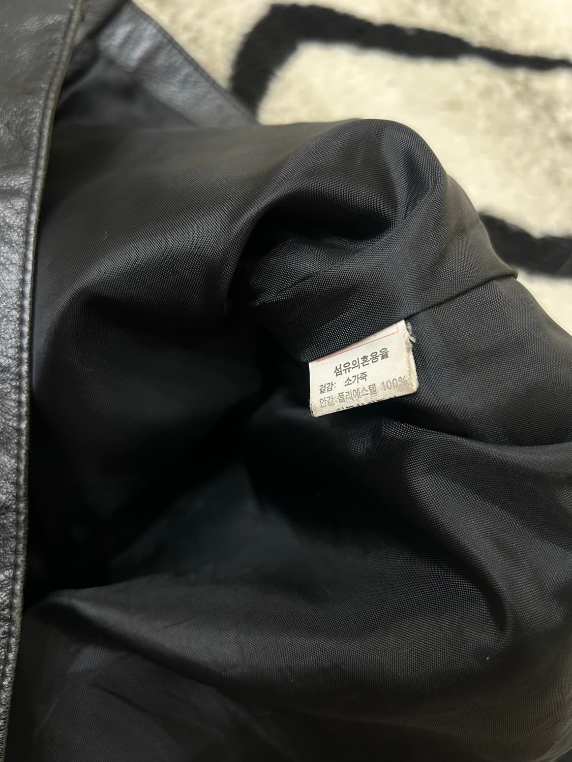 [여성XL]빈티지 소가죽 베스트/블랙 상품이미지4