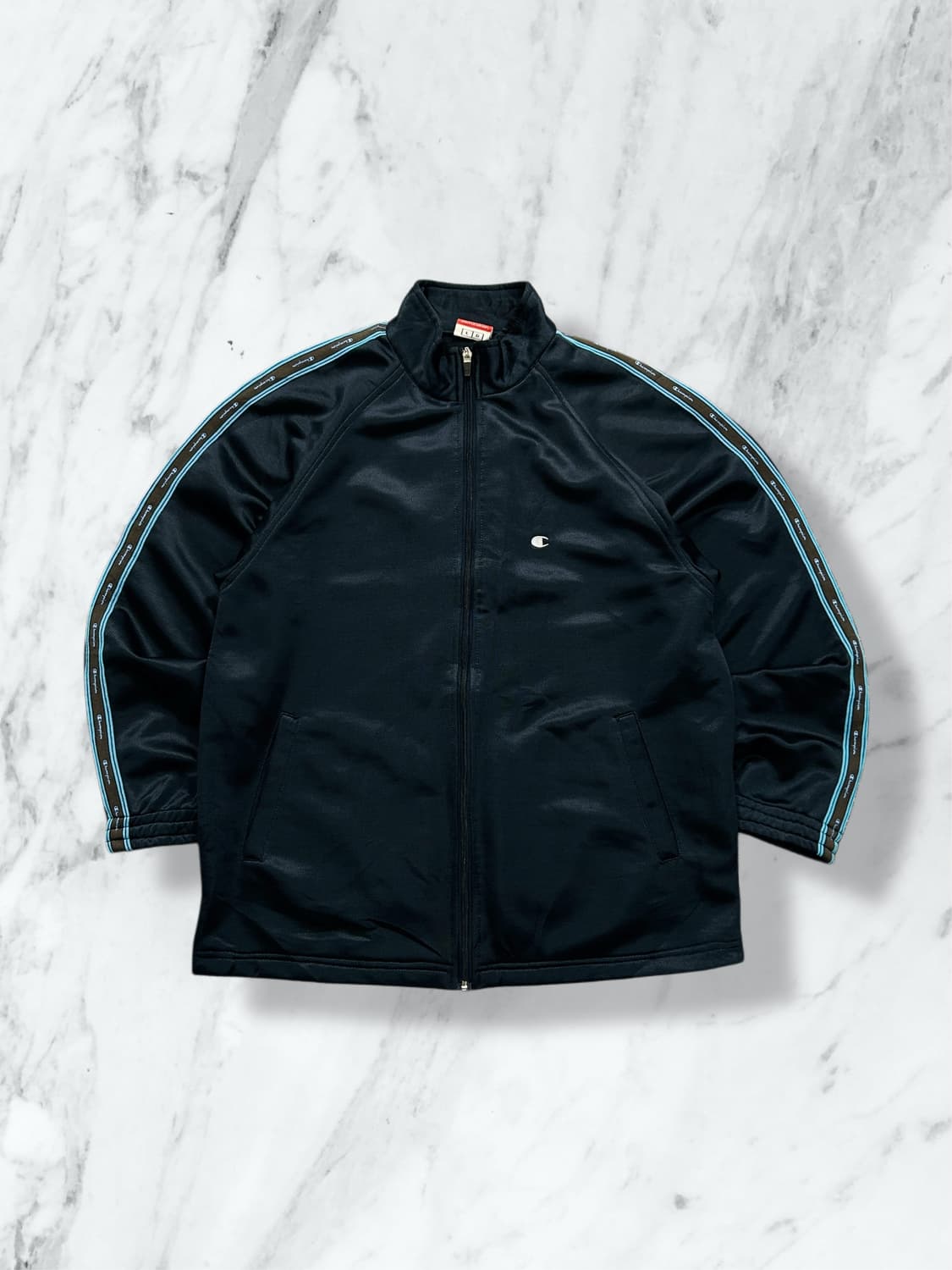 챔피온 사이드라인 네이비 트랙탑 져지 L 상품이미지1