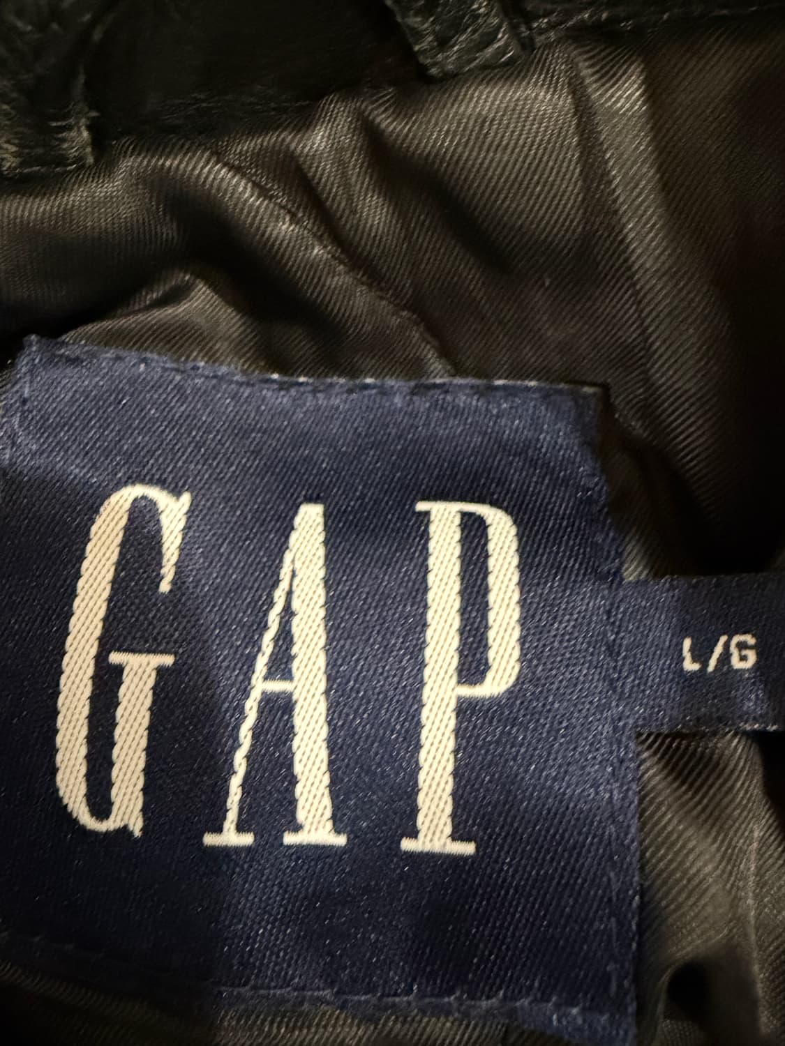 90's GAP 올드갭 레더 카 코트 상품이미지5