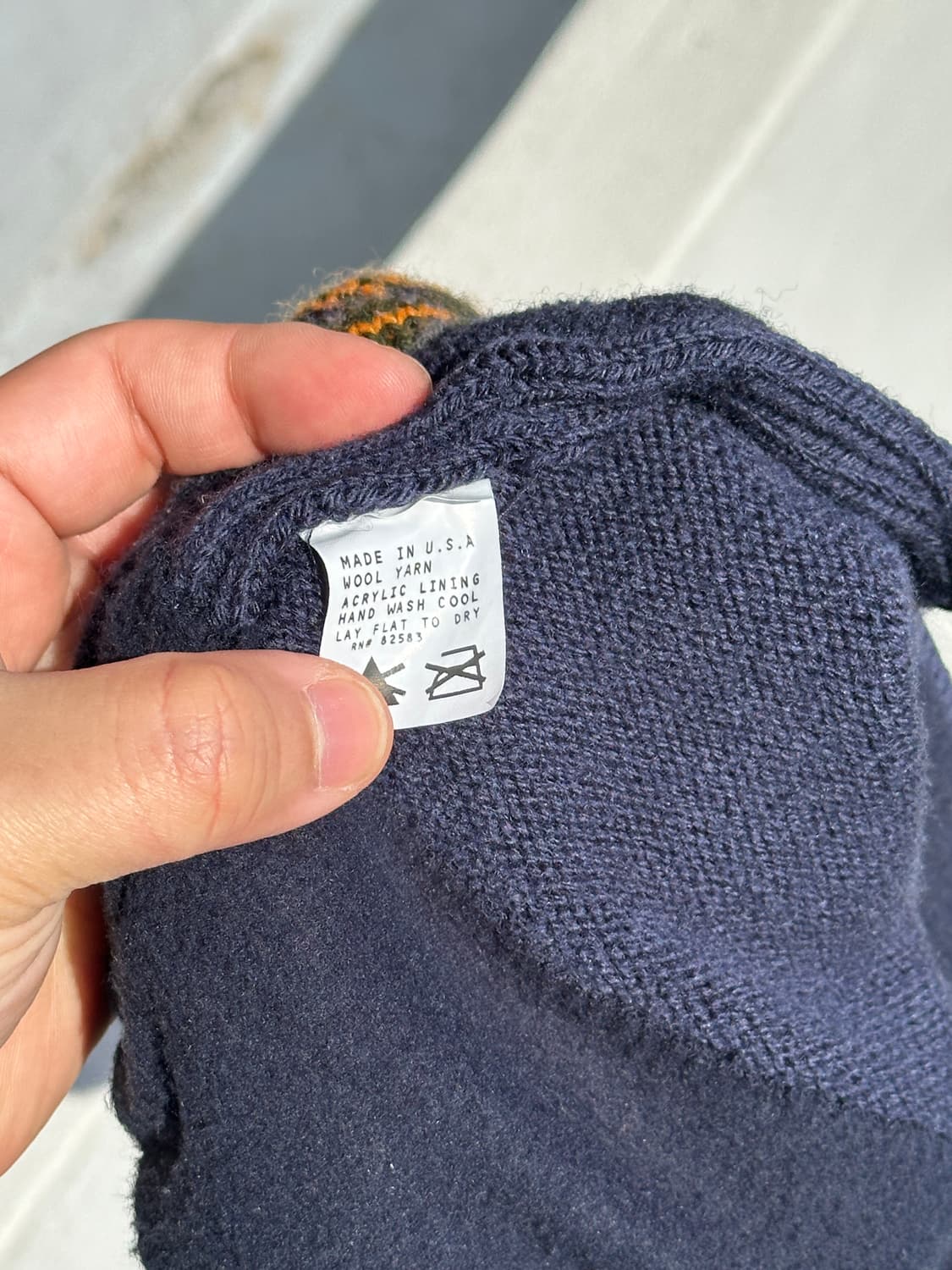 [F] 90s Turtle fur 터틀 퍼 울 비니 모자 USA made 상품이미지6