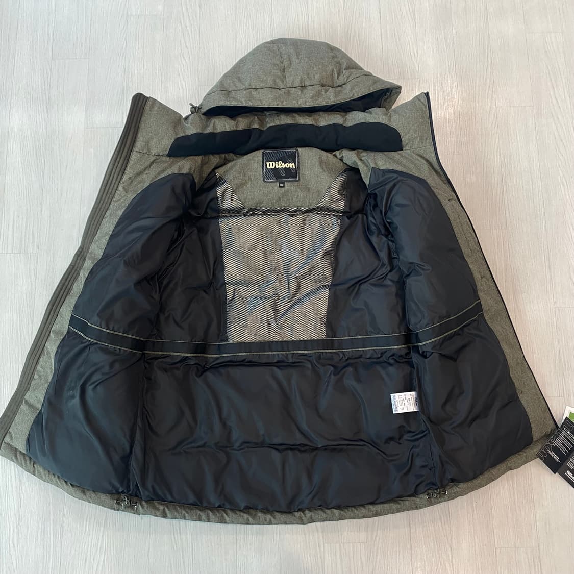[새상품] 윌슨 롱 패딩 카키 100 상품이미지5