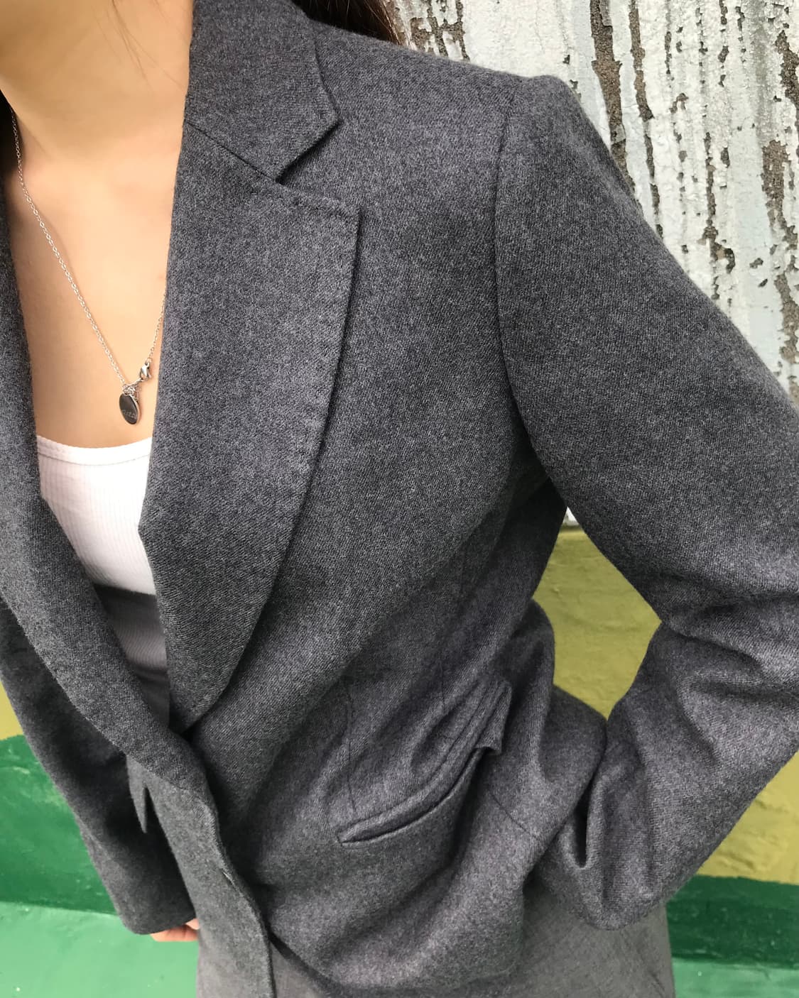 캐주얼 그레이 블레이저  상품이미지6