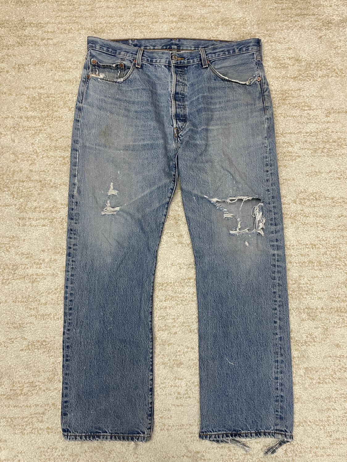 [38x32] 00s Levis 리바이스 501 오리지널 스트레이트 청바 상품이미지1