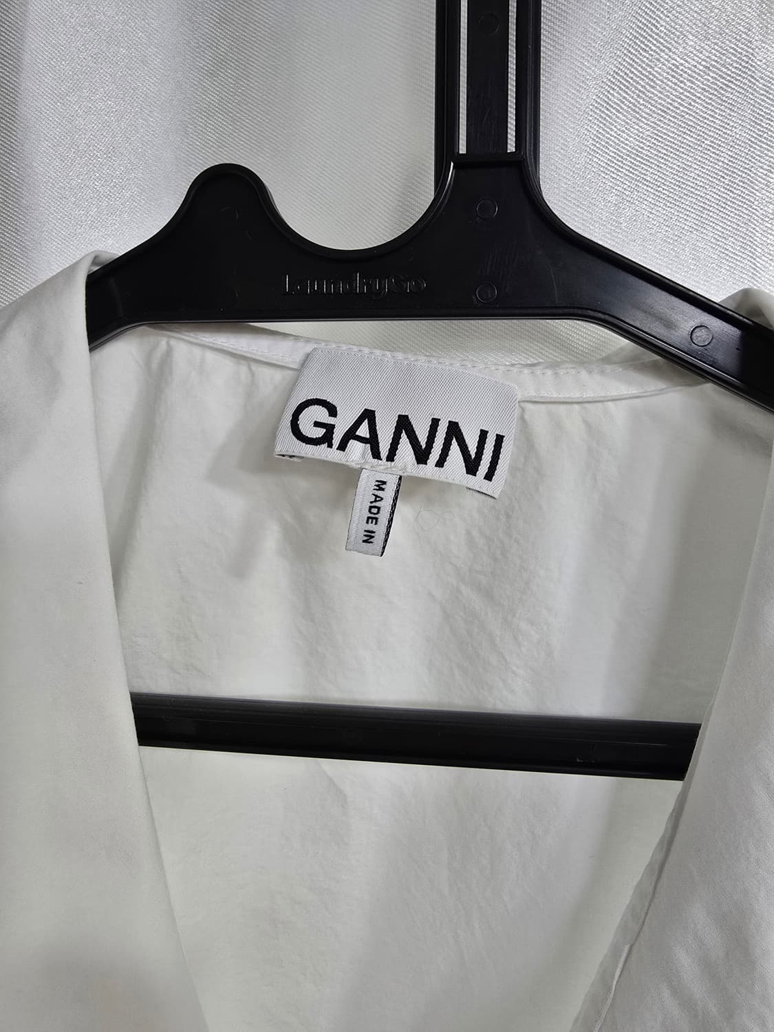 GANNI 화이트 코튼 셔츠 원피스 (1771) 상품이미지3