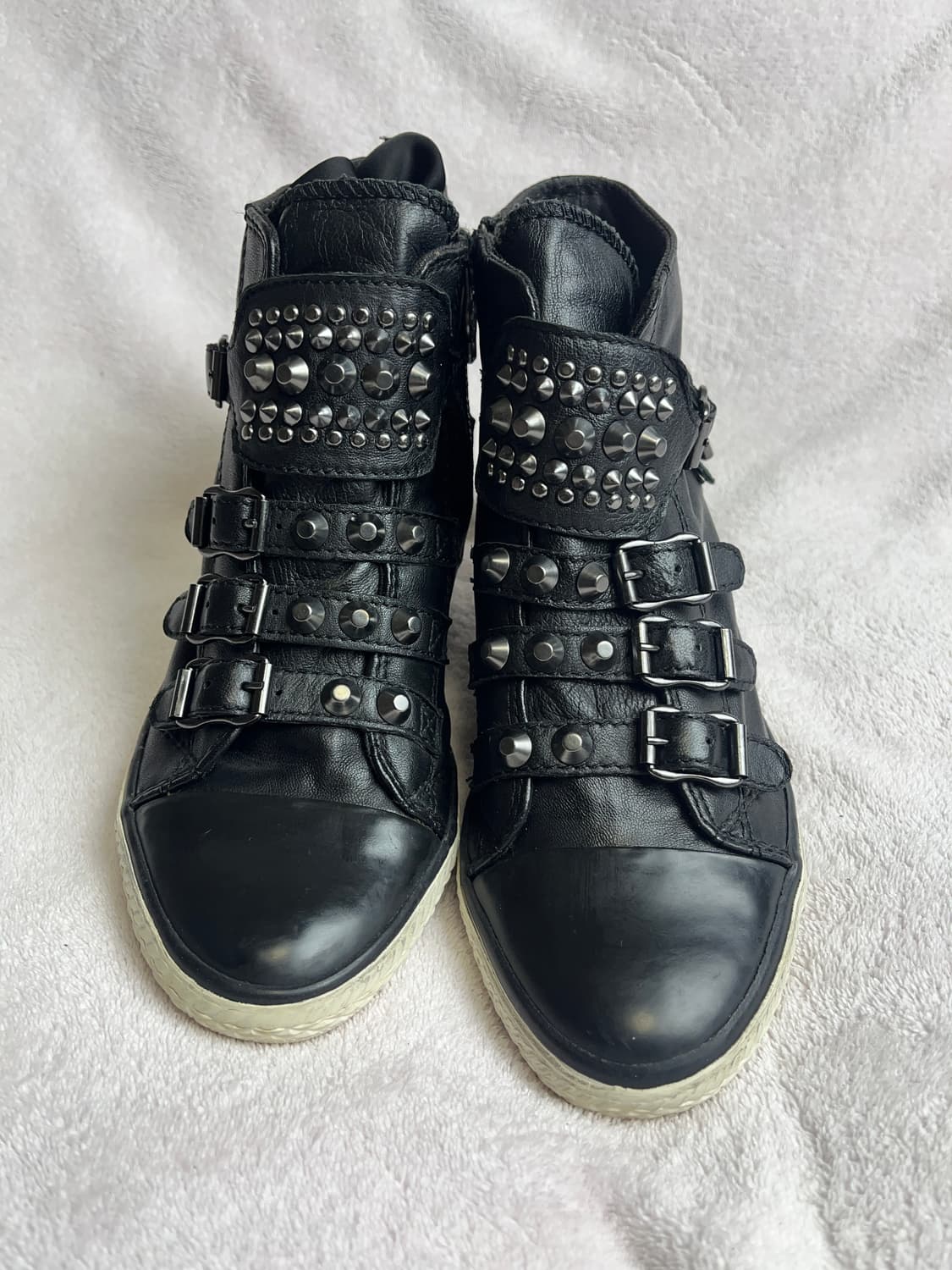 [37] 아쉬 스터드 레더 웨지힐 스니커즈 || ASH 230-235 상품이미지2