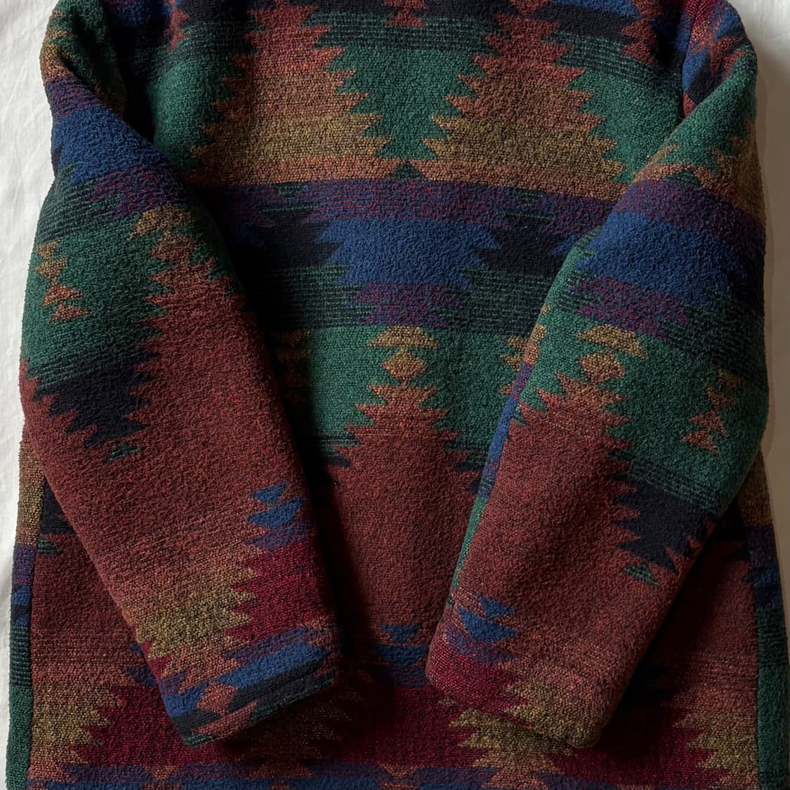 [105] 80s USA Cal Craft 나바호 자카드 더플 자켓 상품이미지10