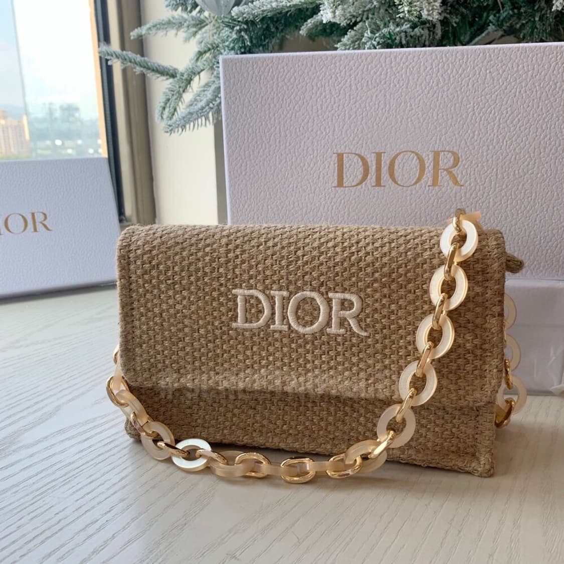 깜짝세일(새상품)정품 디올 뷰티 라탄백 숄더백 VIP 상품이미지1