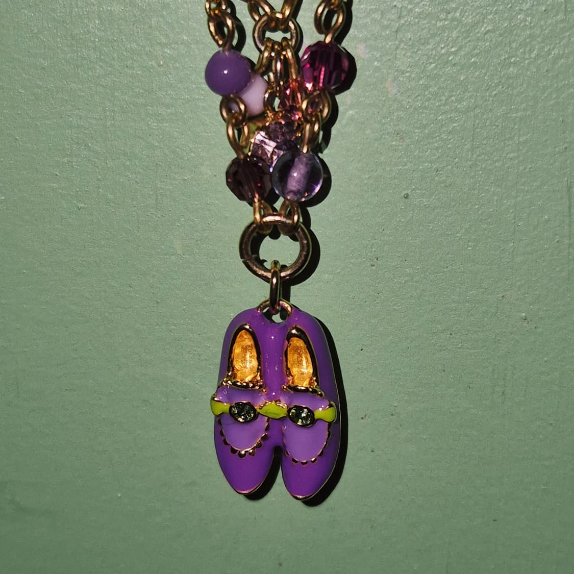 08s 안나수이 퍼플 구두 레이어드 목걸이 상품이미지9