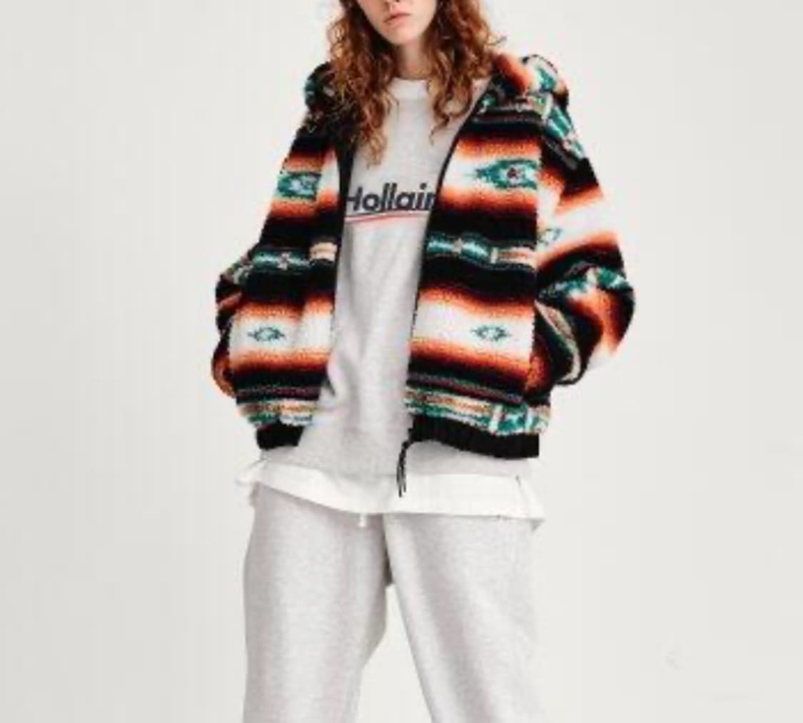 쥬시쥬디X 홀라인 나바호 문양 플리스 자켓   상품이미지4