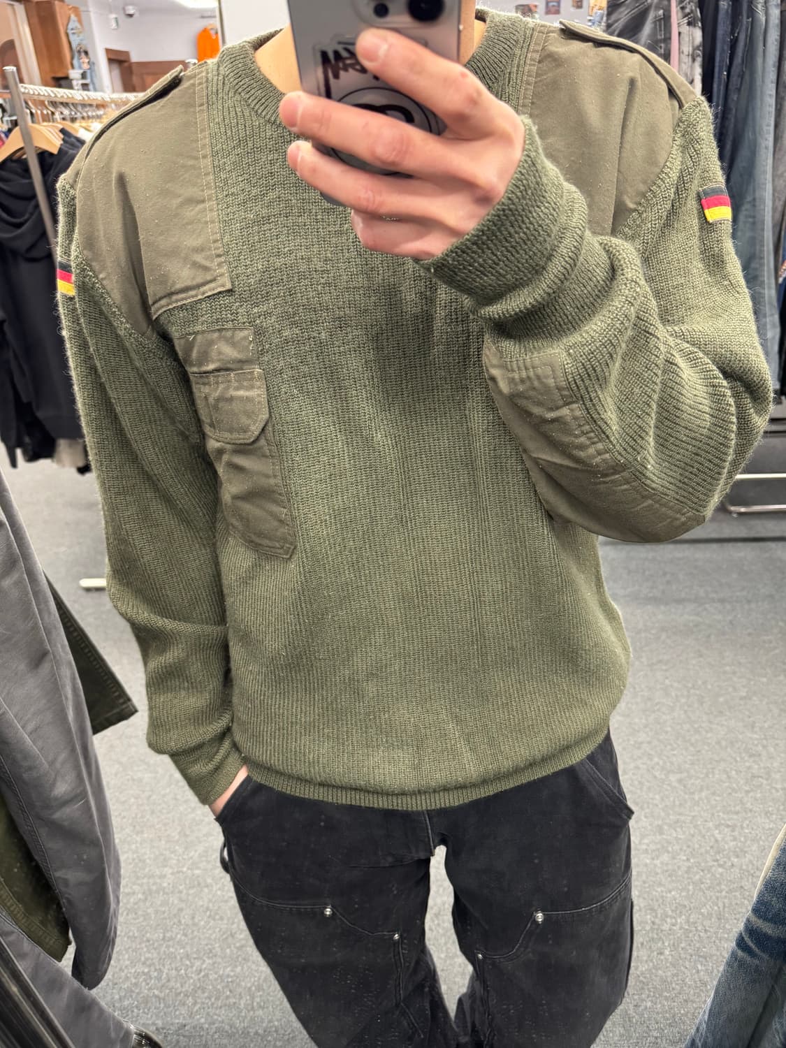 OS)Halfen 밀리터리 빈티지 독일군 코만도 스웨터 상품이미지1