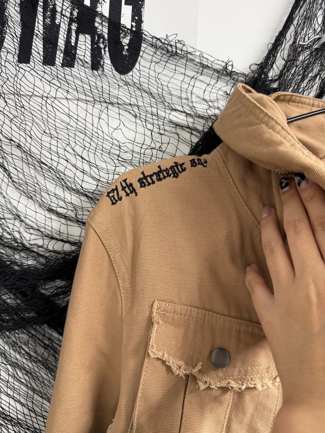 00s lettering detail jacket 상품이미지6