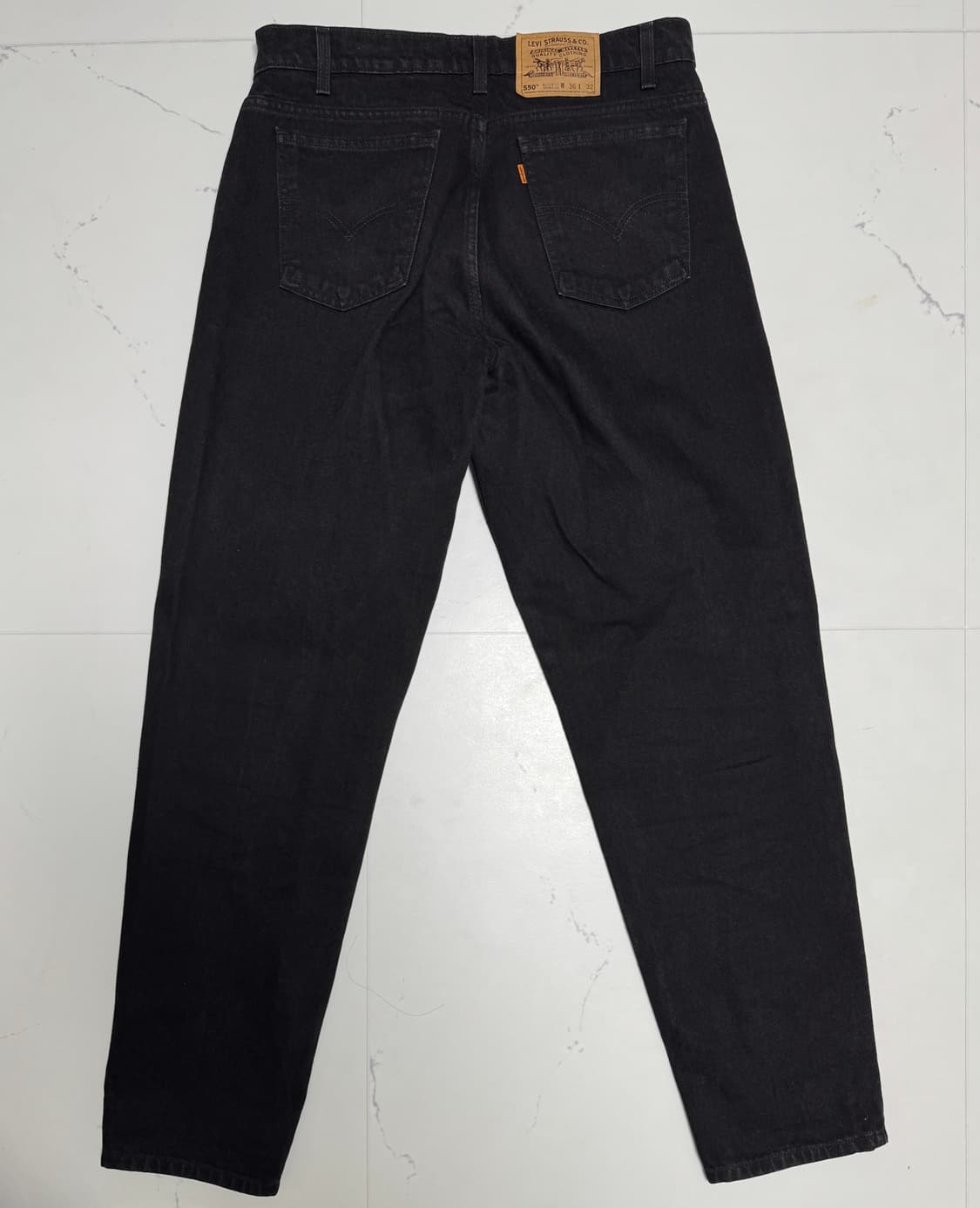 [오렌지탭] 90s 리바이스 550 블랙진 흑청 (36x32) 상품이미지2