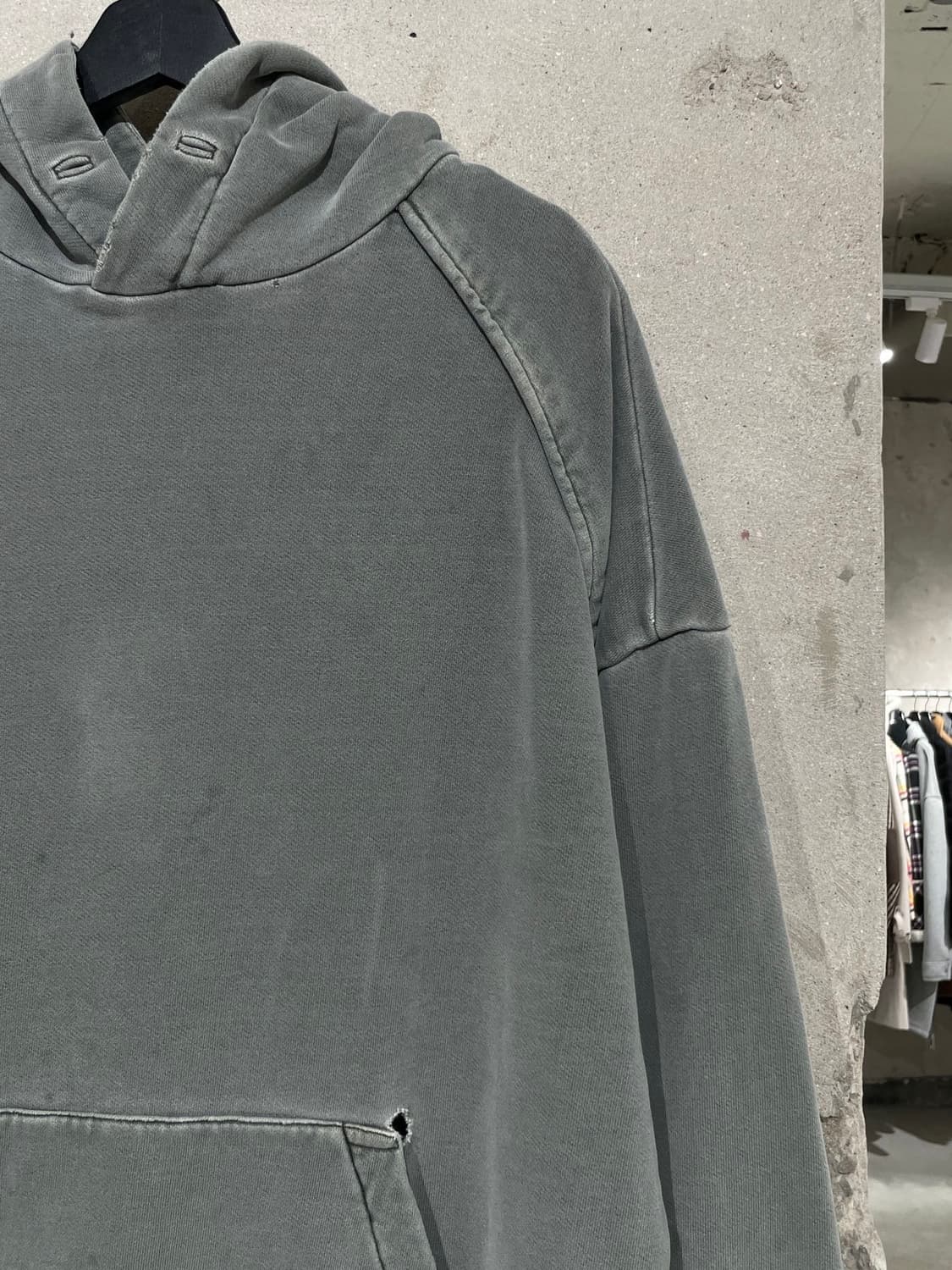 준지 가먼트 다잉 디스트레스 오버 후디 상품이미지3