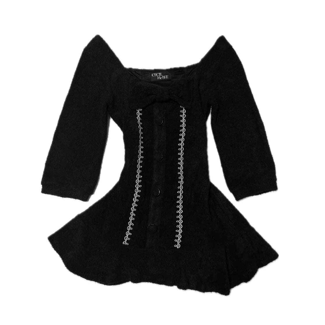 세실맥비 리본 버튼 미니 원피스 /고딕/오네갸루/공겜여주깔/갸루 상품이미지3