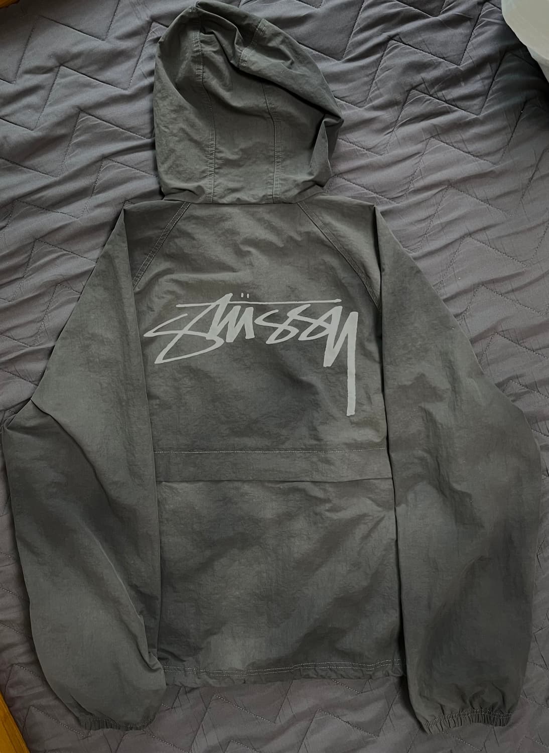Stussy Wave Dye Beach Shell Jacket Black 상품이미지2