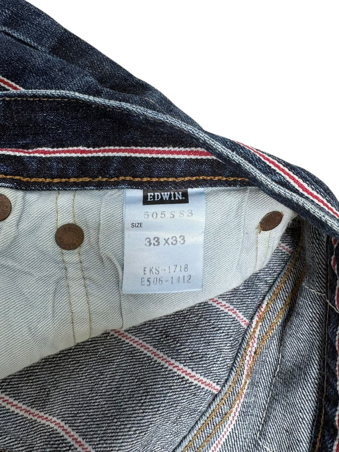 에드윈 데님 팬츠(13oz GRAND BLUE SELVAGE DENIM) 상품이미지8