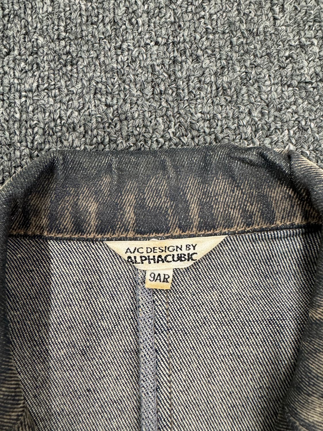 9AR)ALPHACUBIC 빈티지 여성 데님 블레이저 자켓 상품이미지5