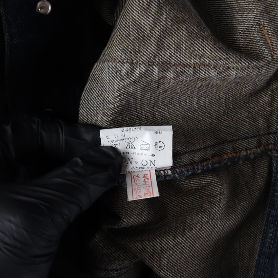 온앤온 빈티지 워싱 후드 데님 자켓 55 상품이미지7