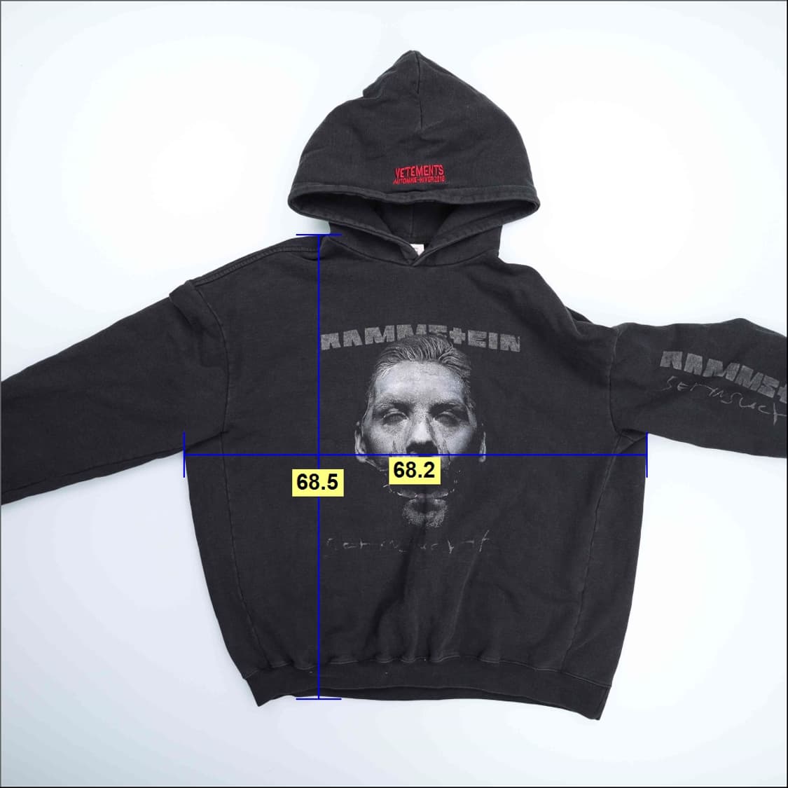 M 람슈타인 프린팅 후드티 0210H1 상품이미지8