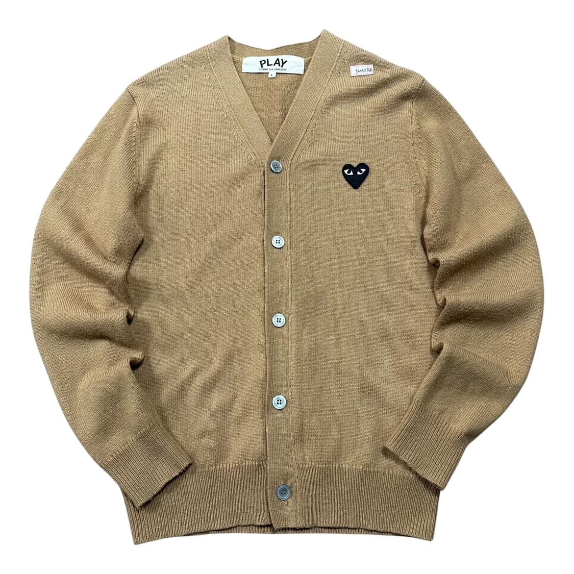 ✨ (바배) 꼼데가르송 브라운 하트 가디건  상품이미지1