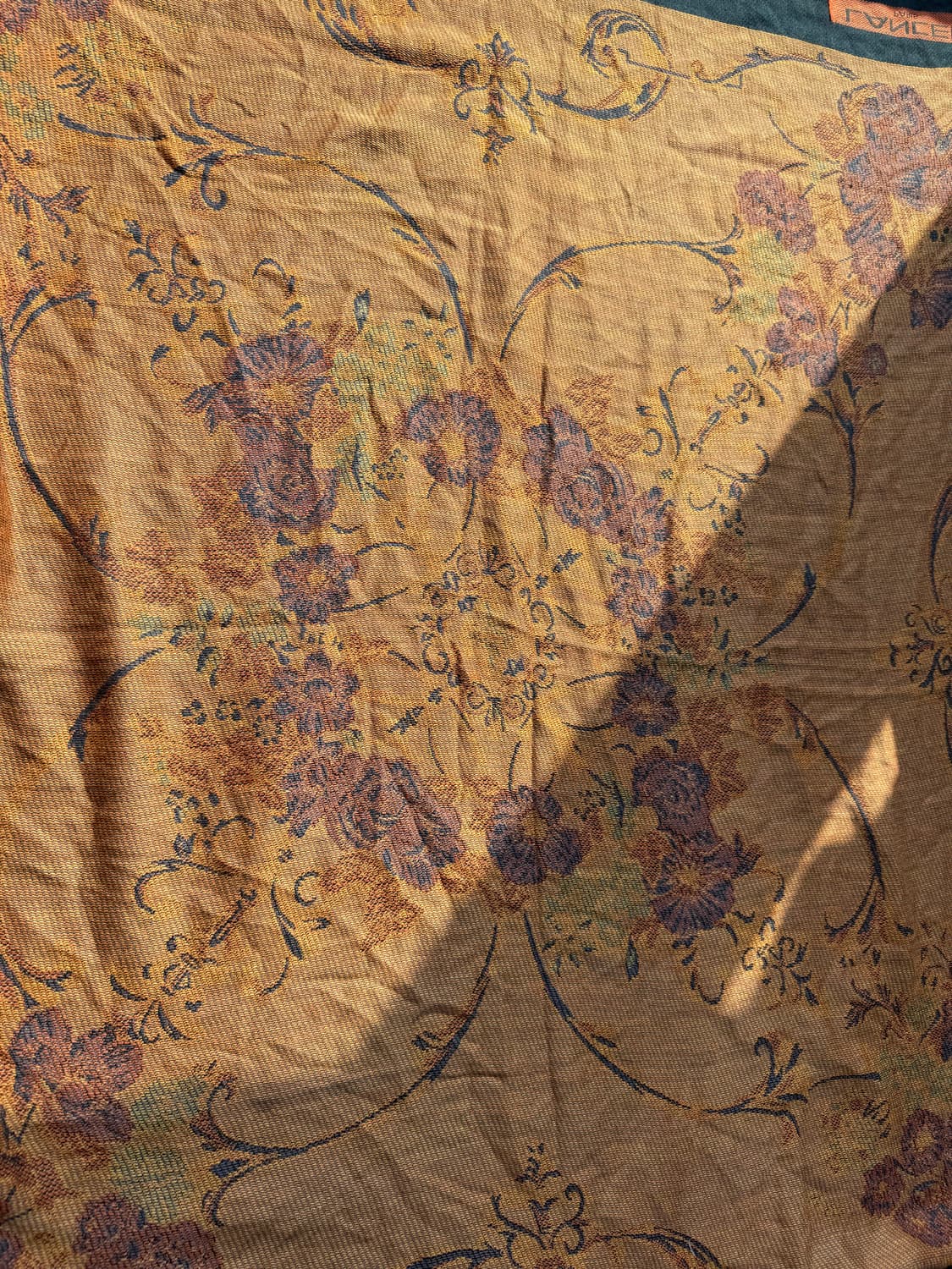 오렌지 그린 배색 머플러 상품이미지3