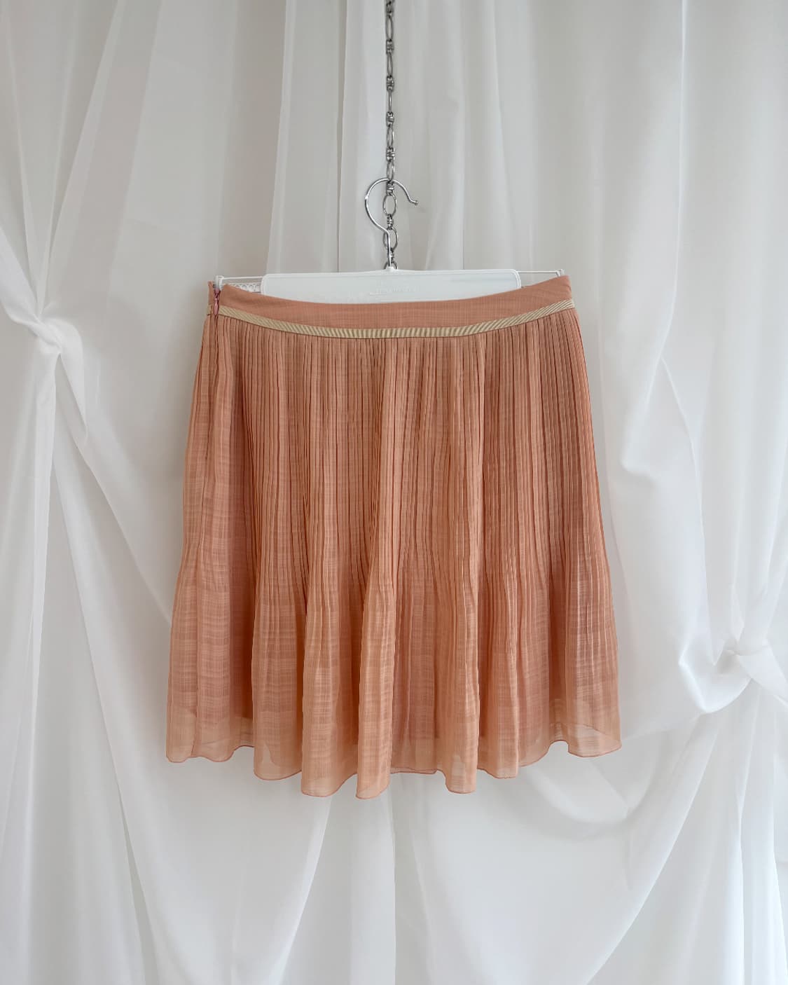 SOUP blush veil pleats midi skirt 상품이미지5