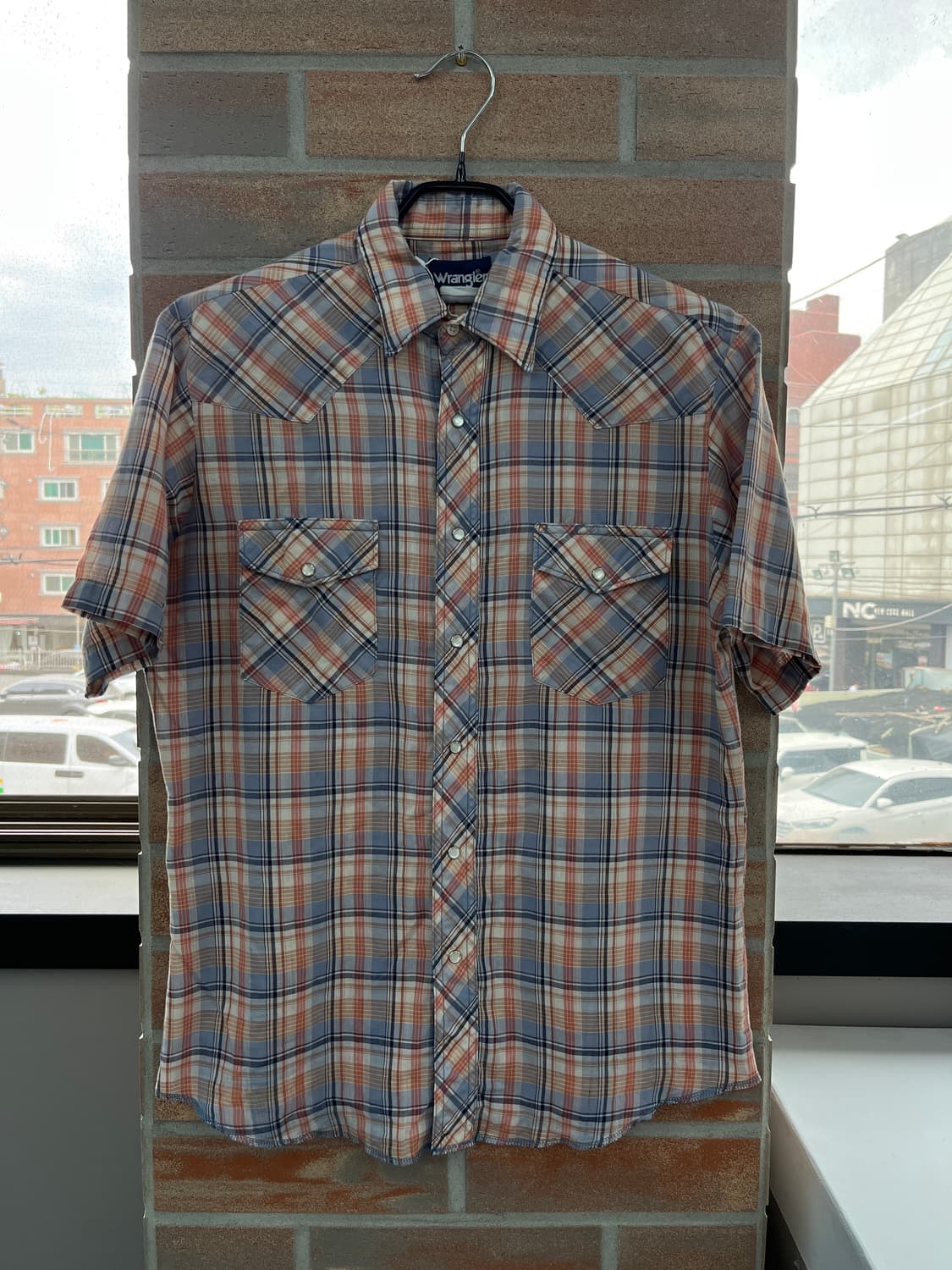 랭글러 웨스턴 체크 반팔 셔츠 상품이미지7