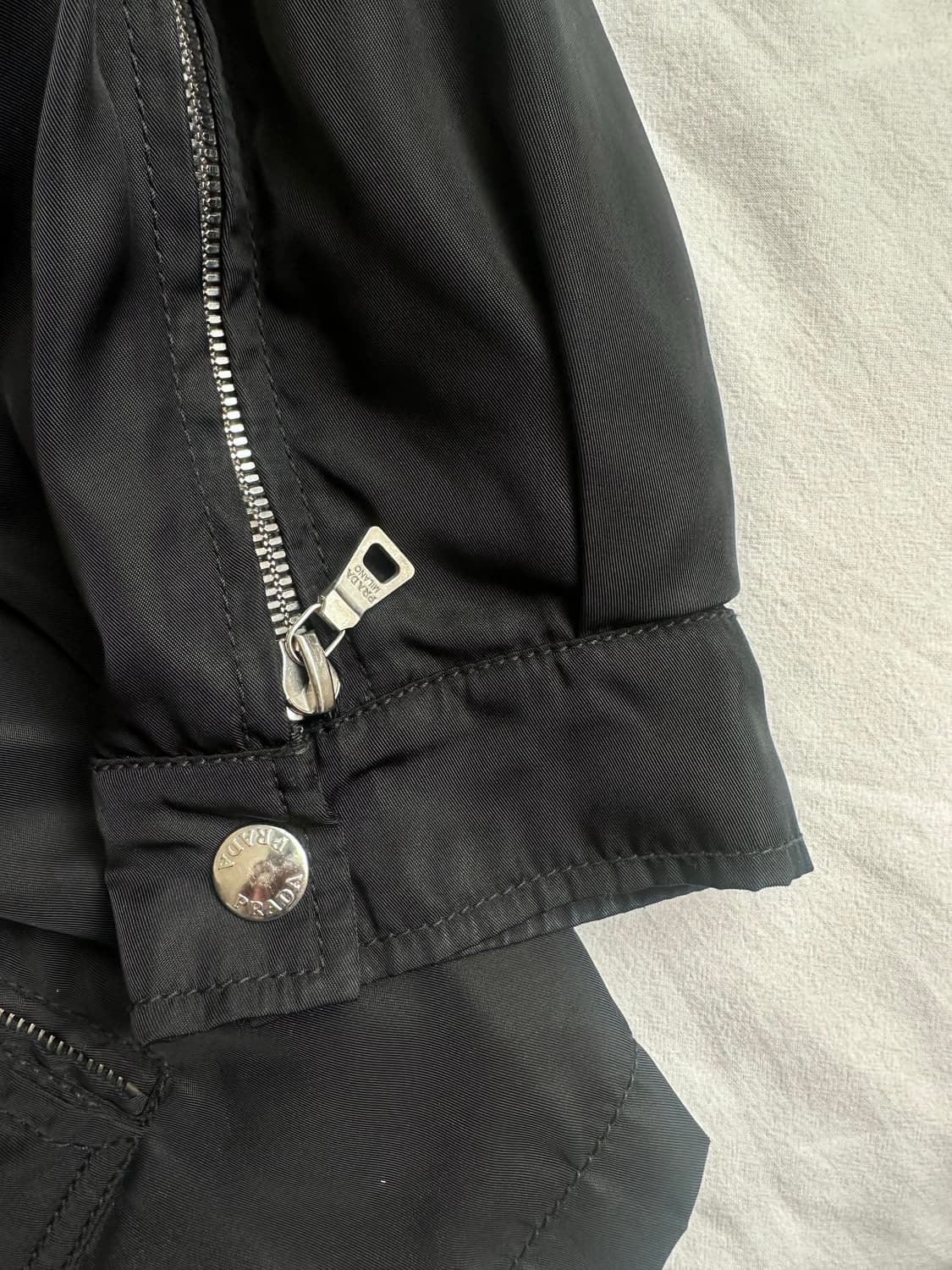 Prada Liner coat outer Nylon x leather 상품이미지7
