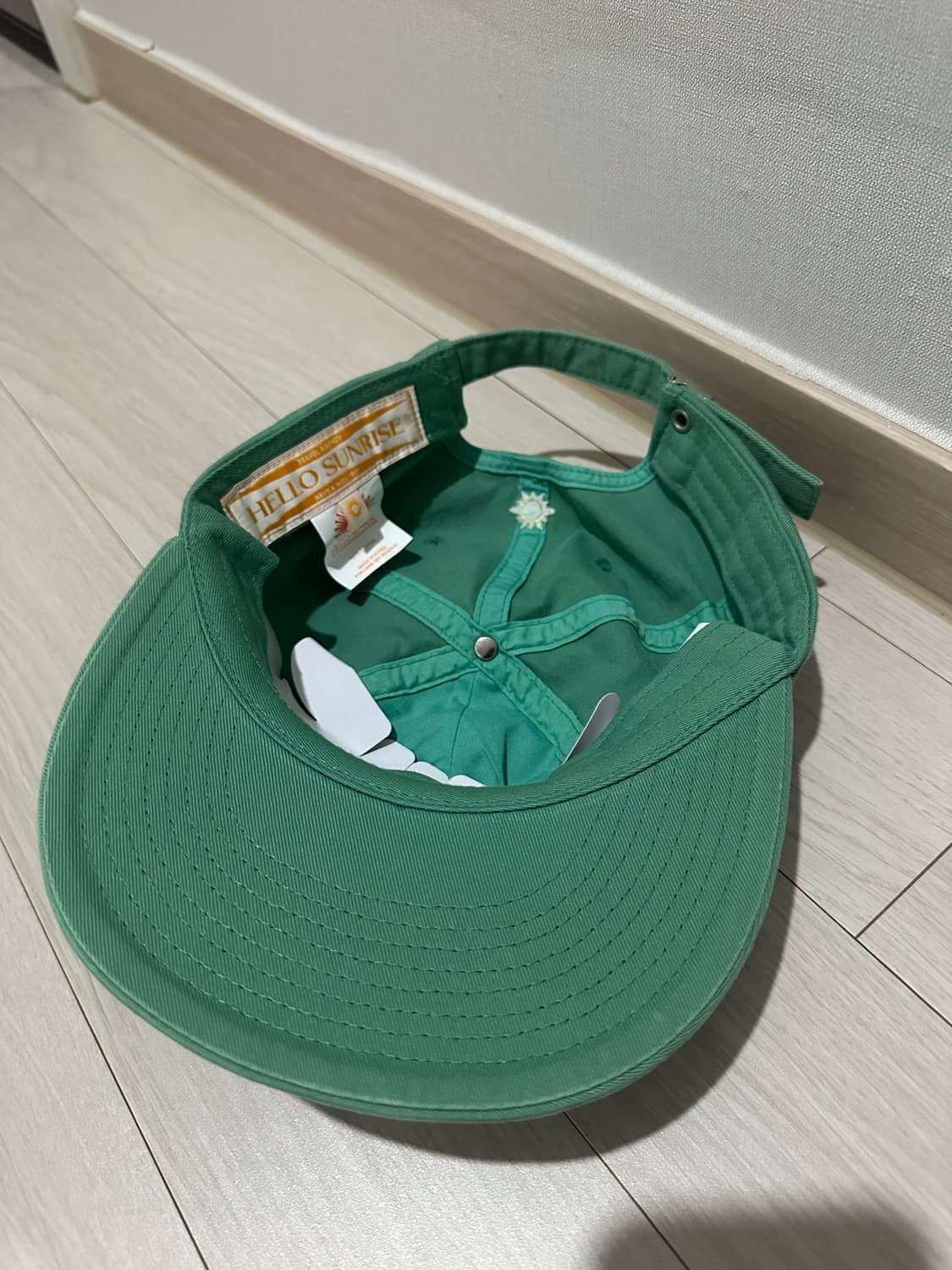 헬로썬라이즈 빈티지 6패널 캡 그린 상품이미지2