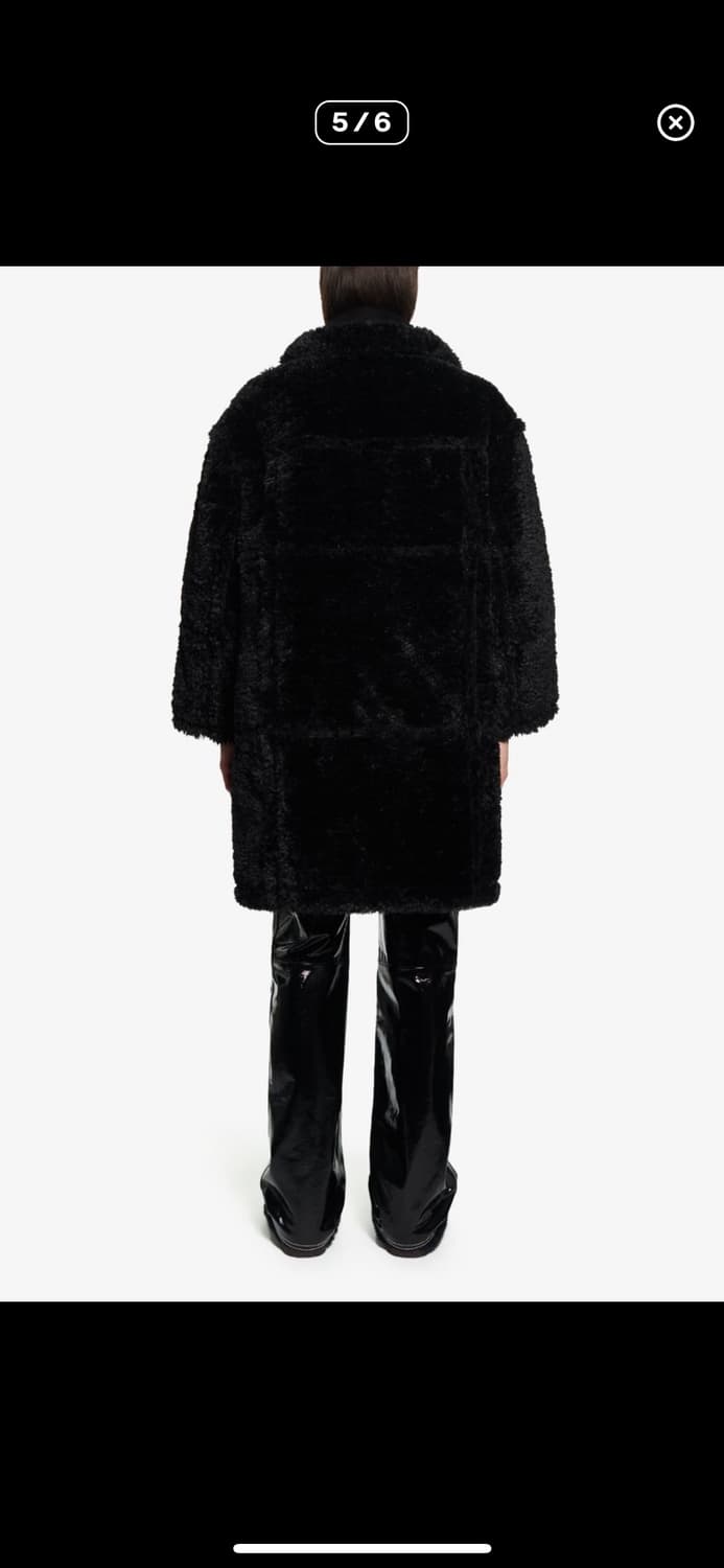 STAND STUDIO 리버시블 무스탕 블랙 상품이미지5