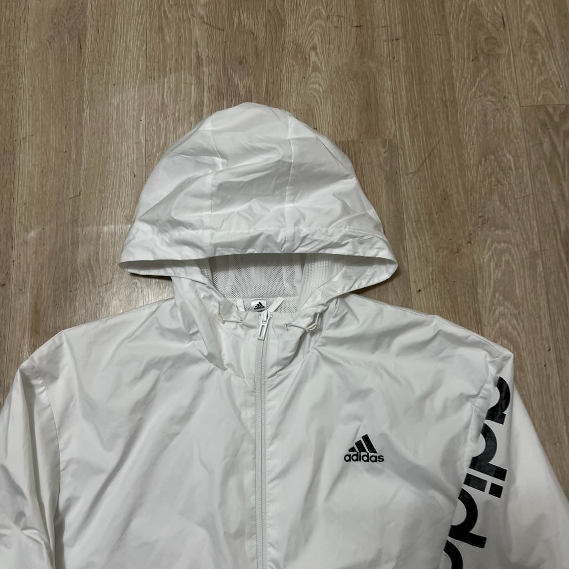 아디다스 빅로고 후드 바람막이 자켓 S/90  상품이미지2