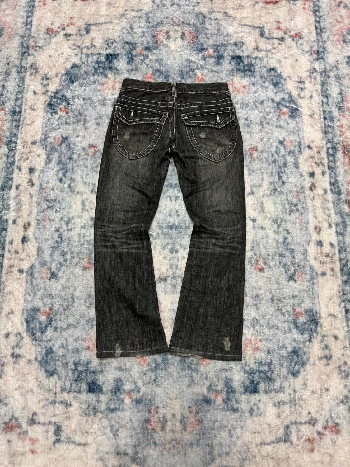 Jack rose distressed boot cut denim 상품이미지7