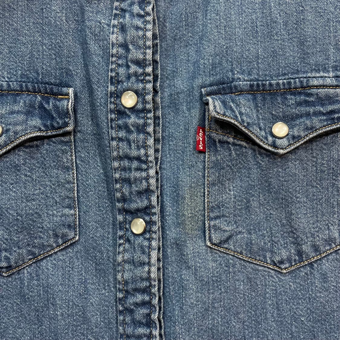 Levi's Denim Snap Button Shirt Dress 상품이미지6