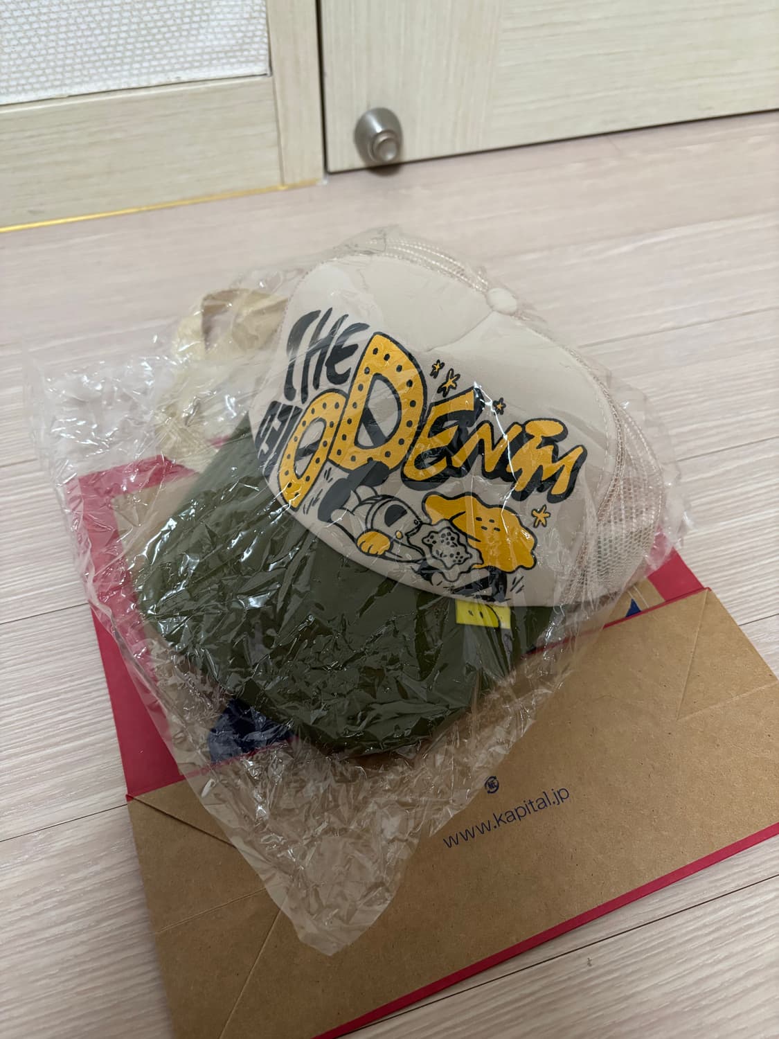 캐피탈 데님 다이드 트러커 모자 상품이미지1