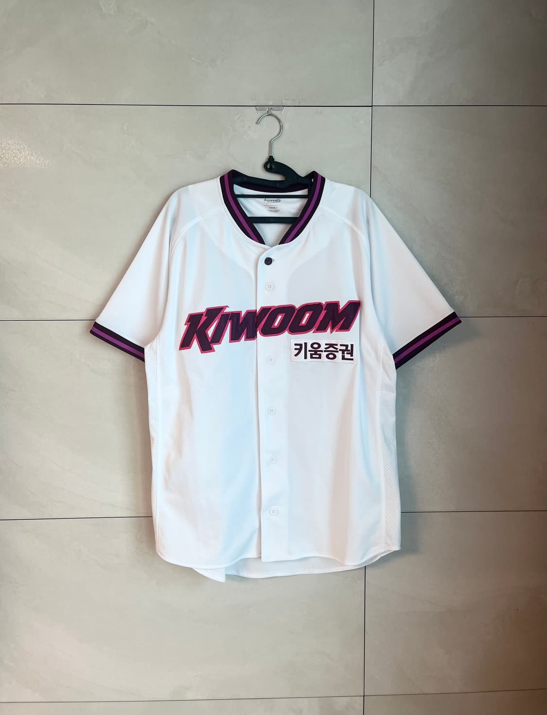 [XL/105] 25년 키움 히어로즈 노마킹 야구 홈 유니폼  상품이미지1