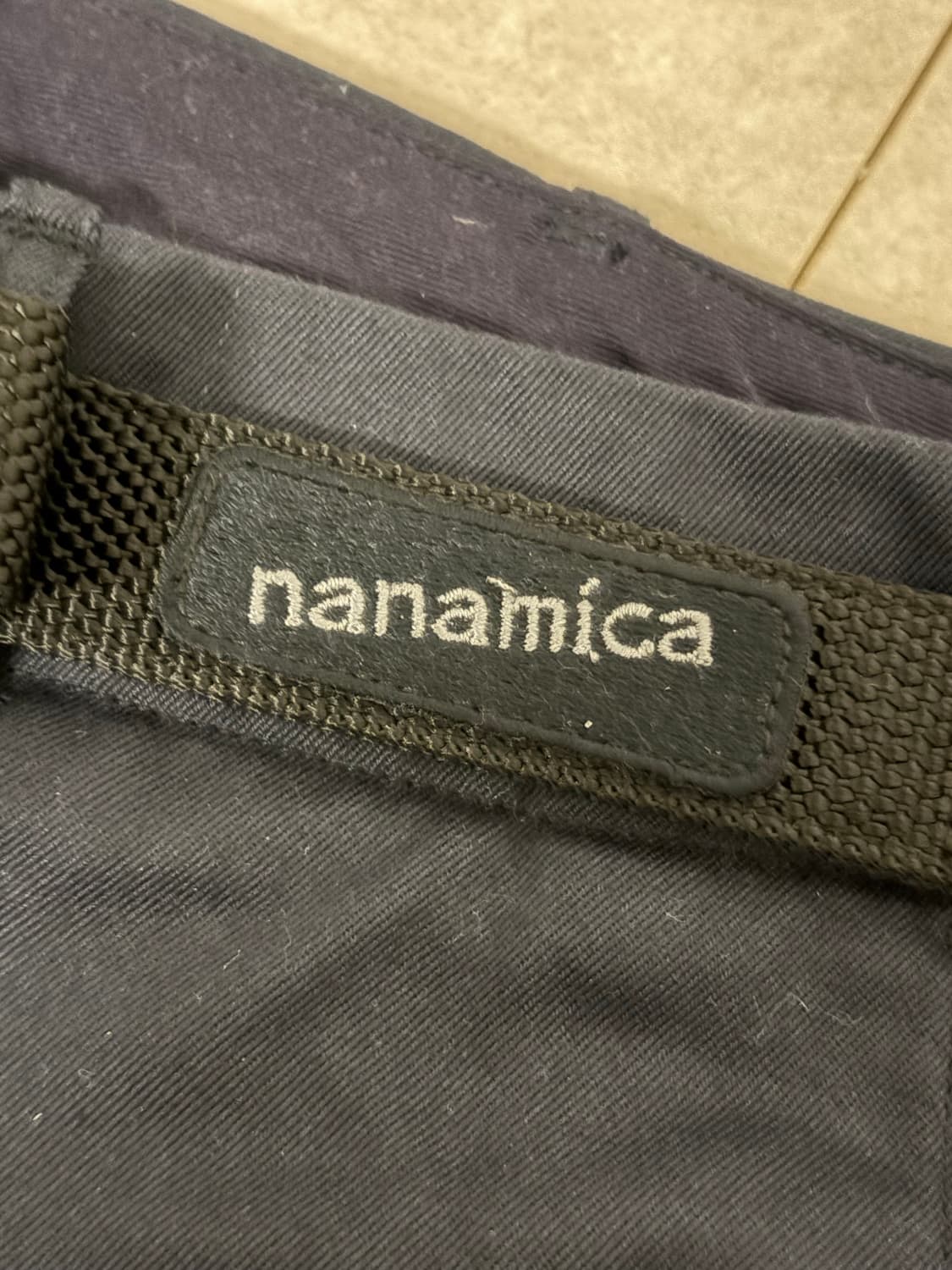 나나미카 와이드치노팬츠 네이비 34 상품이미지2