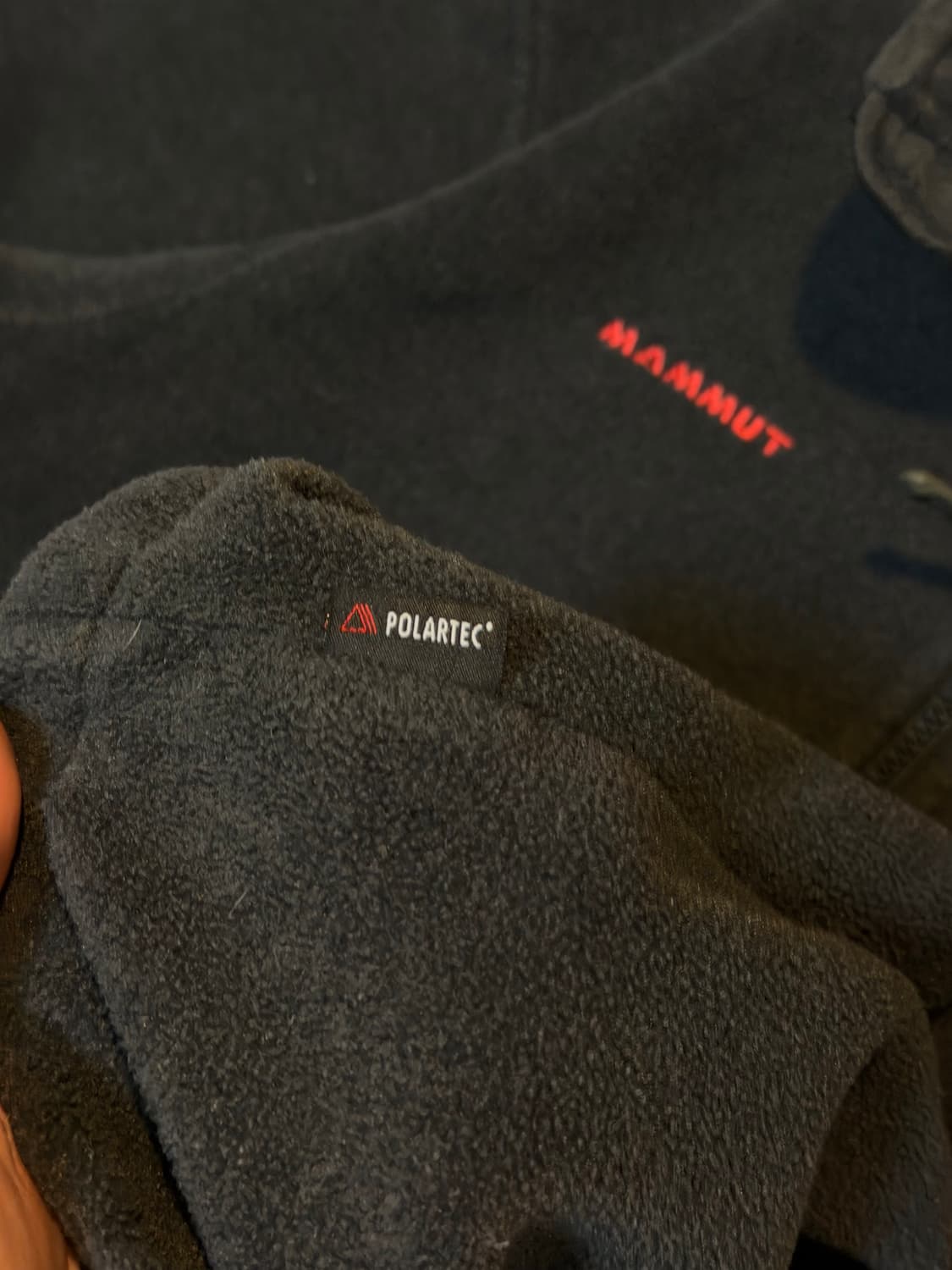 마무트 폴라텍 플리스 집업 자켓 딥 차콜 블랙 상품이미지4