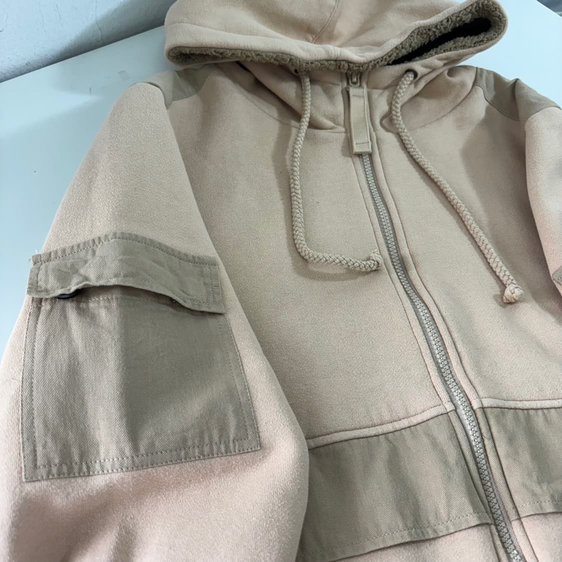 105 XL 지프 라이트베이지 후드집업자켓 상품이미지5