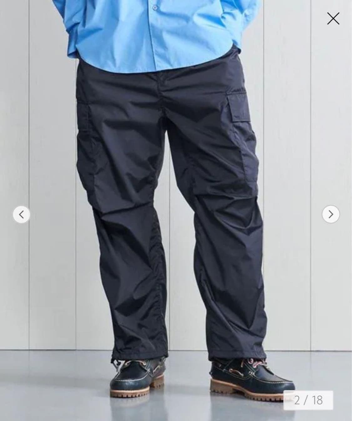 (새상품) H뷰티앤유스 나일론 카고팬츠 네이비 상품이미지9