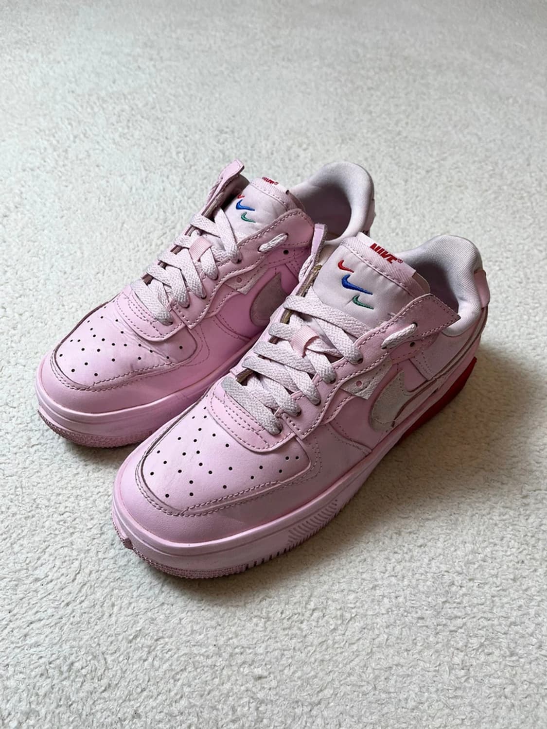 나이키 에어 포스 1 폰탄카 핑크 폼 스니커즈 A1786 상품이미지2