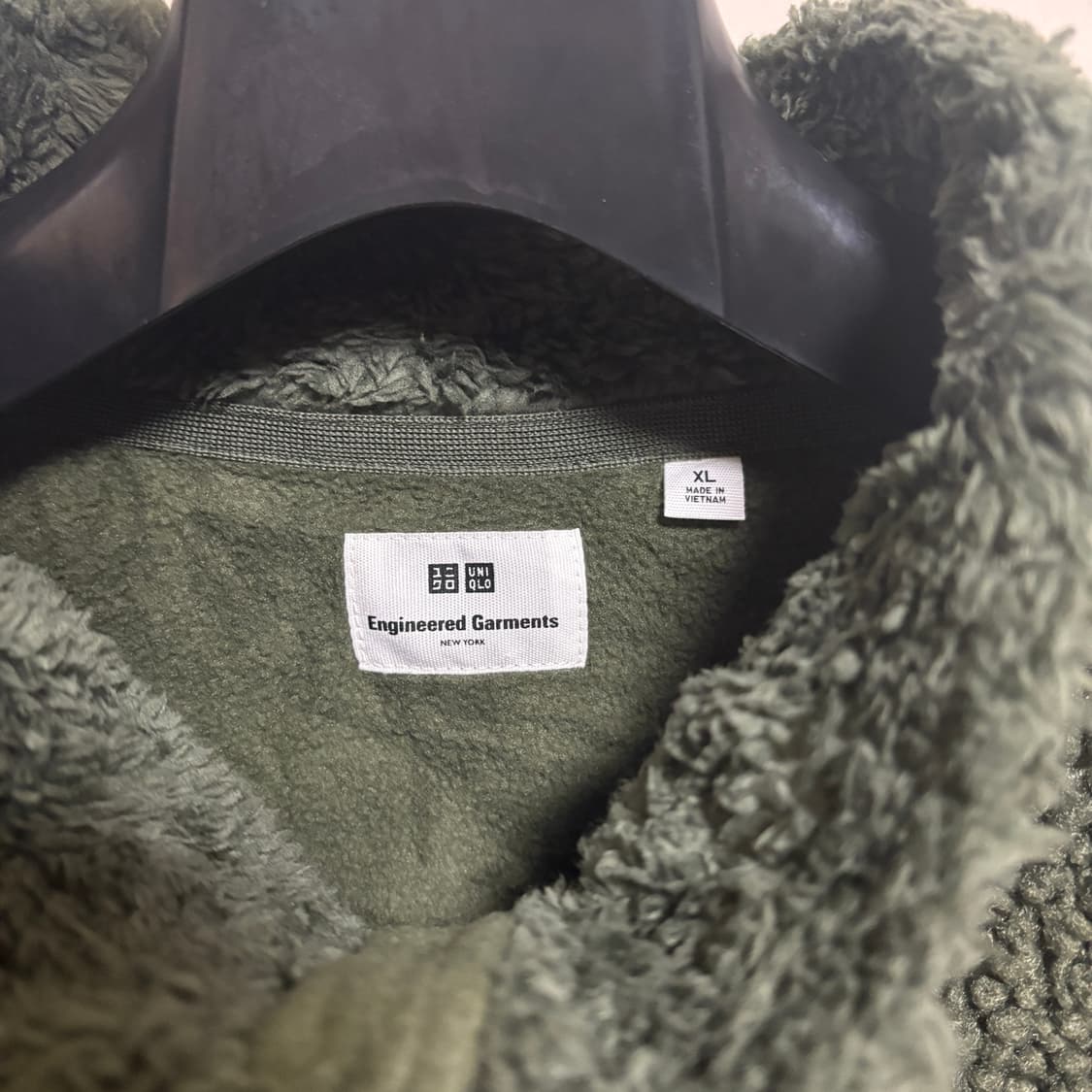 유니클로x엔지니어드 가먼츠 콜라보 플리스 집업 / 카키, XL 상품이미지4