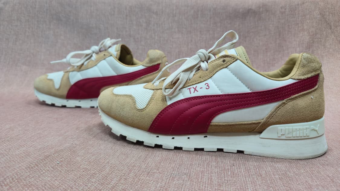 푸마 255mm- TX-3 스니커즈 베이지/레드 상품이미지4