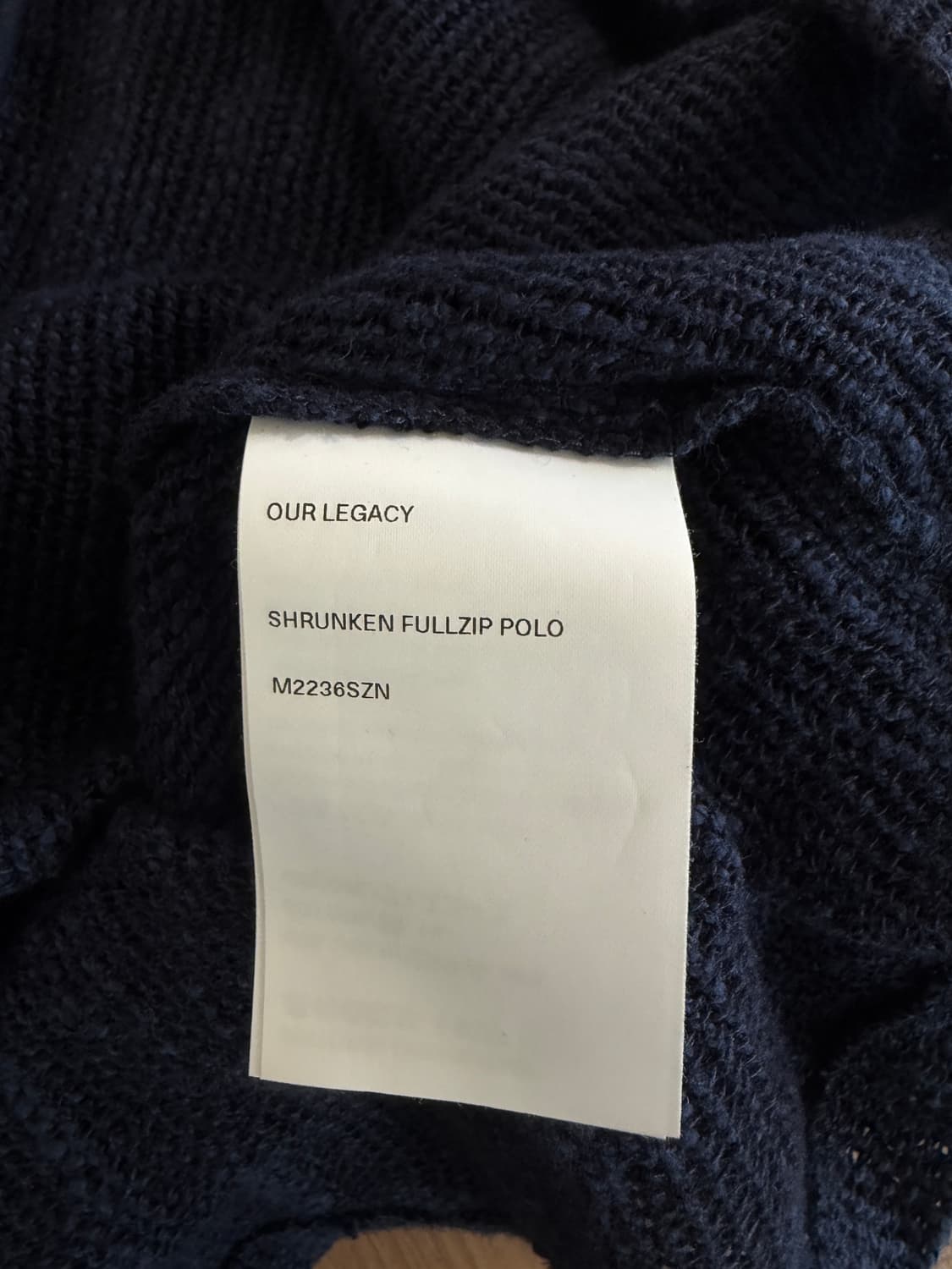 아워레가시 슈렁큰 풀집 폴로 집업 자켓 상품이미지7