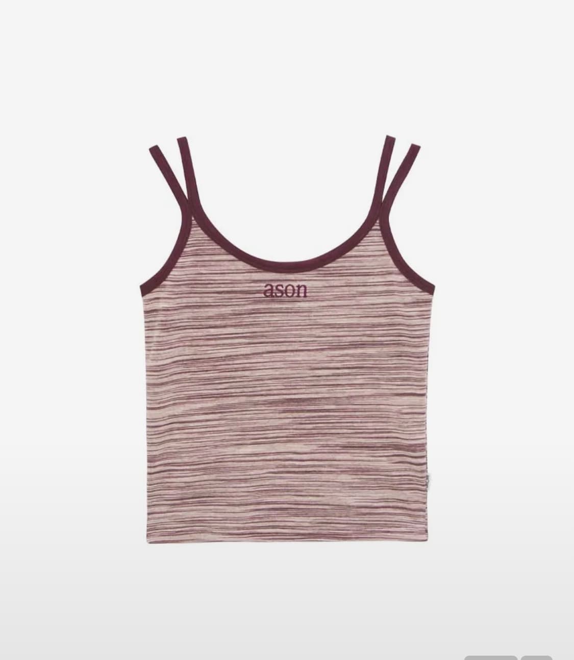 애즈온 WAVE SLEEVELESS / WINE 나시 상품이미지1