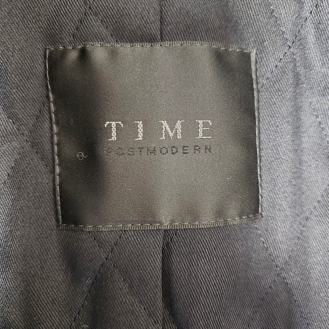 타임옴므(TIME) 더블 코트 차콜 그레이 상품이미지3