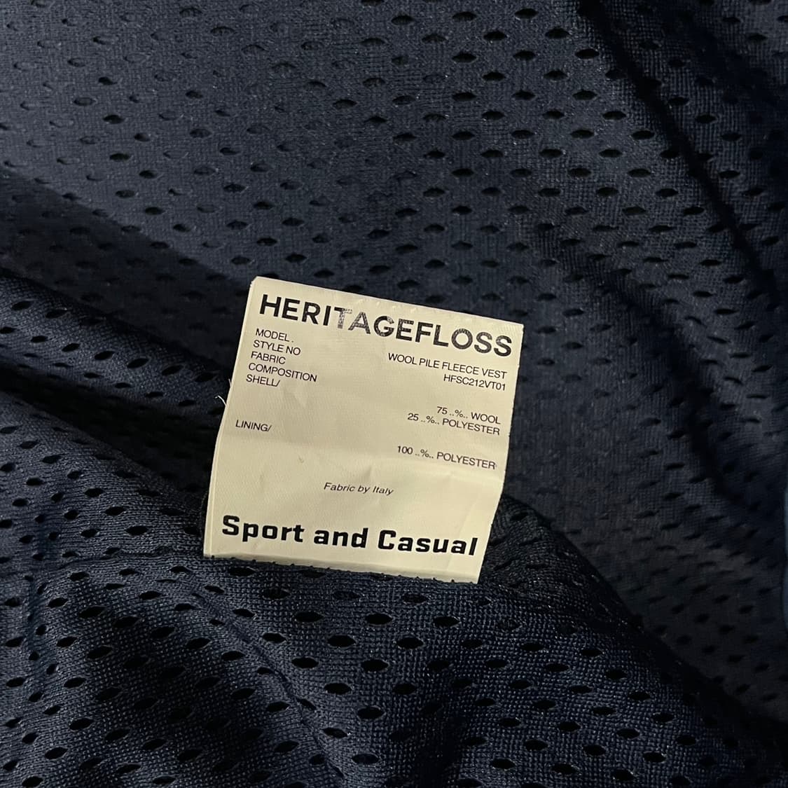 [정품/L] 헤리티지 플로스 플리스 베스트 b16 상품이미지5